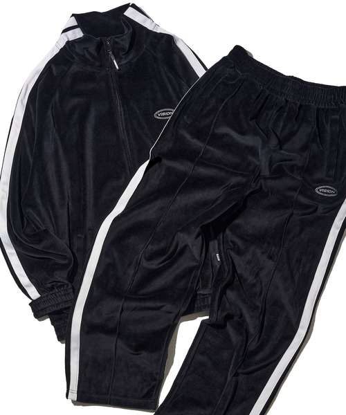 VISION STREET WEAR（ヴィジョンストリートウェア）の「【VISION STREET WEAR】セットアップ対応 ベロアトラックパンツ / カラージャージ（その他パンツ・レディース・チャコールグレー/アイボリー/ブラック/ネイビー・MEDIUM/LARGE/X-LARGE）」の19枚目の写真