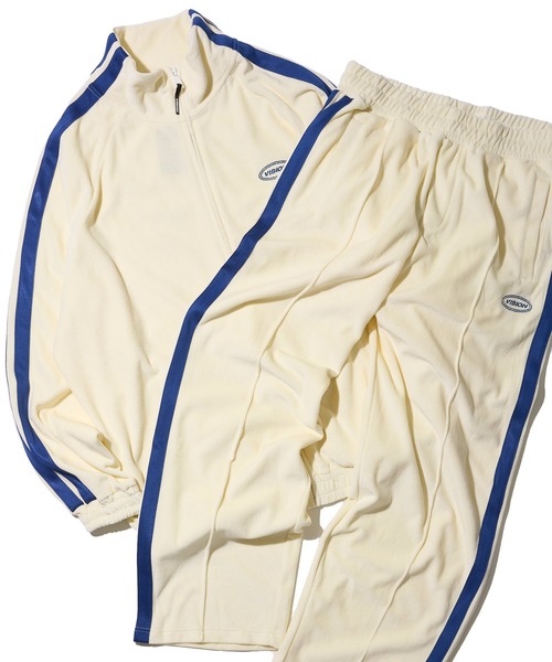 VISION STREET WEAR（ヴィジョンストリートウェア）の「【VISION STREET WEAR】セットアップ対応 ベロアトラックパンツ / カラージャージ（その他パンツ・レディース・チャコールグレー/アイボリー/ブラック/ネイビー・MEDIUM/LARGE/X-LARGE）」の21枚目の写真