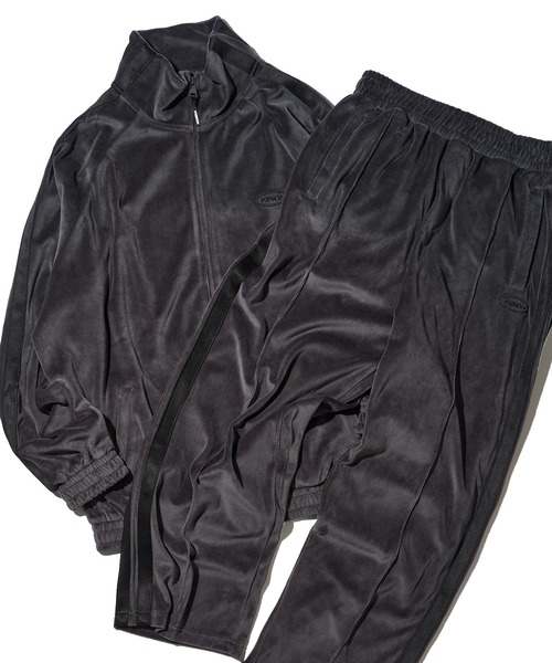 VISION STREET WEAR（ヴィジョンストリートウェア）の「【VISION STREET WEAR】セットアップ対応 ベロアトラックパンツ / カラージャージ（その他パンツ・レディース・チャコールグレー/アイボリー/ブラック/ネイビー・MEDIUM/LARGE/X-LARGE）」の20枚目の写真