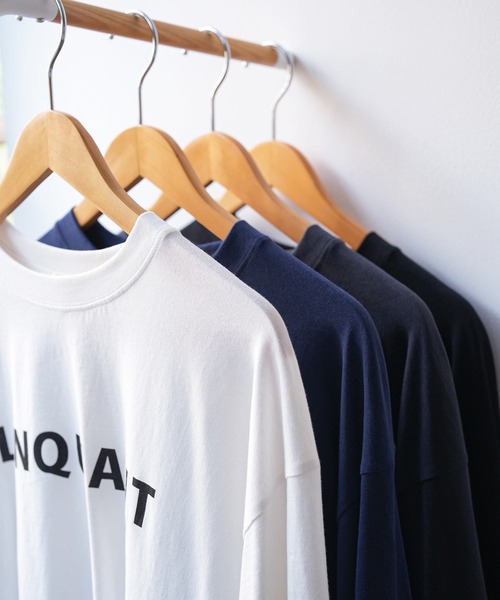 mili an deni(ミリアンデニ)の「フォントプリント長袖Tシャツ(Tシャツ/カットソー・レディース・ネイビー/ブラック/チャコールグレー/オフホワイト・L/M)」の16枚目の写真
