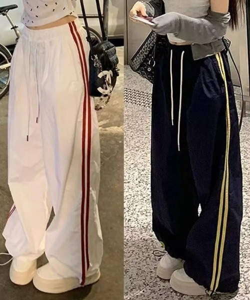Vipoa(ヴィポア)の「NYLON LINE PANTS(その他パンツ・レディース・ネイビー/ホワイト・FREE)」の10枚目の写真