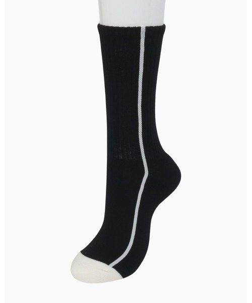 CONVERSE（コンバース）の「CV SOCKS（ソックス/靴下・メンズ・ブラック×ホワイト・S/M）」の4枚目の写真