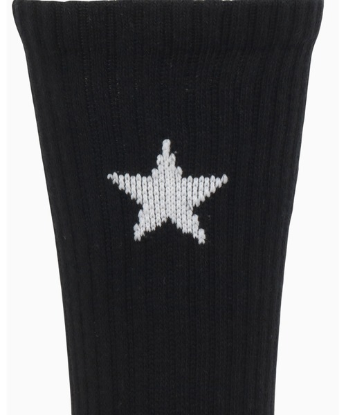 CONVERSE（コンバース）の「CV SOCKS（ソックス/靴下・メンズ・ブラック×ホワイト・S/M）」の3枚目の写真