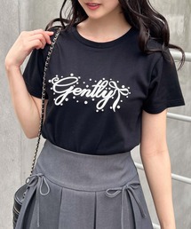 ふくれ刺繍パールロゴTシャツ
