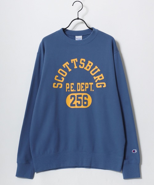 Champion(チャンピオン)の「Champion/チャンピオン コットンUSA 裏毛 カレッジロゴ スウェット トレーナー/レディース メンズ(スウェット・メンズ・スミクロ/オートミール/ネイビー/ブルー/オフホワイト/ブルー系その他/グリーン系その他/ホワイト系その他/ベージュ系その他/ブラック系その他・M/XL/L)」の14枚目の写真