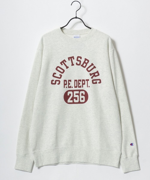 Champion(チャンピオン)の「Champion/チャンピオン コットンUSA 裏毛 カレッジロゴ スウェット トレーナー/レディース メンズ(スウェット・メンズ・スミクロ/オートミール/ネイビー/ブルー/オフホワイト/ブルー系その他/グリーン系その他/ホワイト系その他/ベージュ系その他/ブラック系その他・M/XL/L)」の16枚目の写真