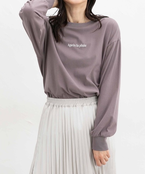 Honeys(ハニーズ)の「ロゴプリントチュニックTシャツ(Tシャツ/カットソー・レディース・スミクロ/グリーン/ブラック/オフホワイト・S/M/L/LL)」の1枚目の写真