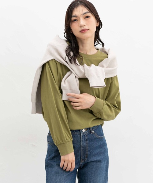 Honeys(ハニーズ)の「ロゴプリントチュニックTシャツ(Tシャツ/カットソー・レディース・スミクロ/グリーン/ブラック/オフホワイト・S/M/L/LL)」の22枚目の写真