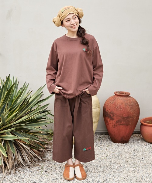 チャイハネ（チャイハネ）の「【チャイハネ】Amina×森の中のスッカマ リラックスパンツM（その他パンツ・メンズ・カーキ/ブラウン・M）」の4枚目の写真