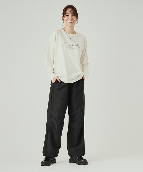 Cutie Blonde（キューティーブロンド）の「◆【洗える】軽くて楽ちん パラシュートパンツ（その他パンツ・レディース・ブラック/チャコールグレー/ナチュラル・04/03/02）」の14枚目の写真