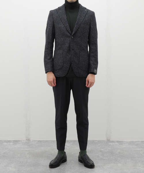 EDIFICE（エディフィス）の「BRERAS(ブレラス) Melange H/T Jersey JKT A4NAPOLITJR024（テーラードジャケット・メンズ・コバルトブルー・50/48/46/44）」の2枚目の写真