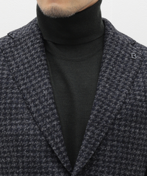 EDIFICE（エディフィス）の「BRERAS(ブレラス) Melange H/T Jersey JKT A4NAPOLITJR024（テーラードジャケット・メンズ・コバルトブルー・50/48/46/44）」の6枚目の写真