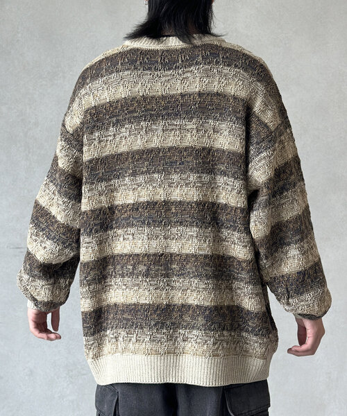 CPCM(シーピーシーエム)の「レトロボーダーニット(ニット/セーター・レディース・ネイビー/ベージュ・LARGE/MEDIUM)」の7枚目の写真