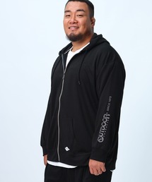 OUTDOOR PRODUCTS（アウトドアプロダクツ）の「袖プリント エンボスロゴ スウェット ジップパーカー（パーカー）」