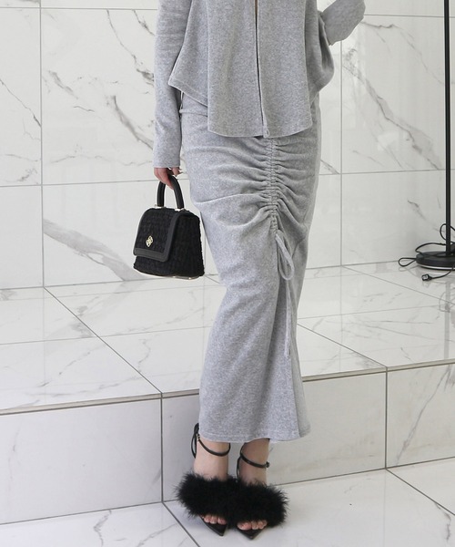 【セール】ドロストスリットスカート（スカート）｜ROYAL PARTY（ロイヤルパーティー）