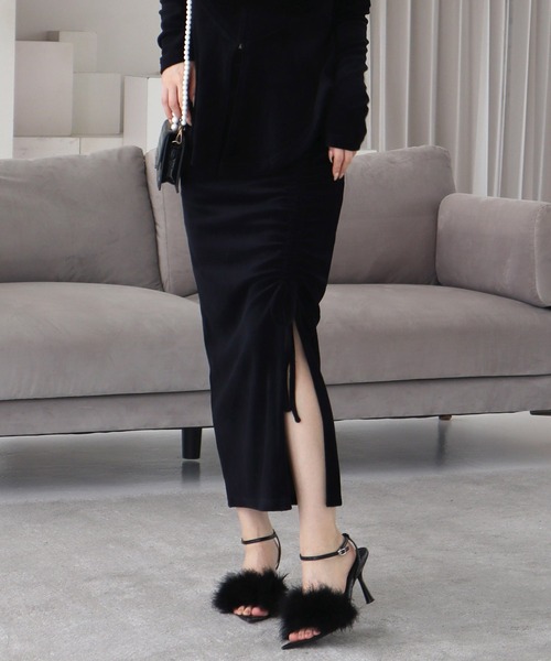 【セール】ドロストスリットスカート（スカート）｜ROYAL PARTY（ロイヤルパーティー）