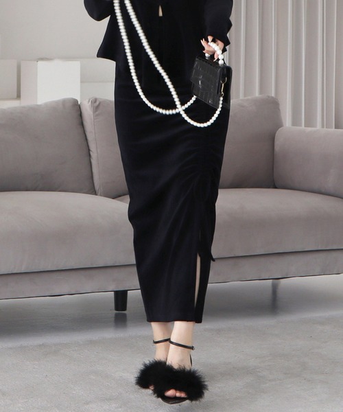 【セール】ドロストスリットスカート（スカート）｜ROYAL PARTY（ロイヤルパーティー）