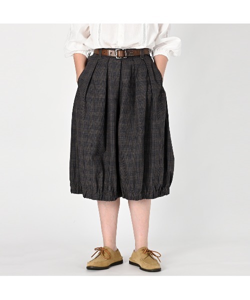 45R（フォーティファイブアール）の「撚杢コットンツイードのブルマパンツ（その他パンツ・レディース・ブラウン・MEDIUM/LARGE）」の4枚目の写真