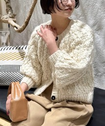 BABYLONE | 【安田美沙子さんIGLIVE紹介アイテム】ハンドフォルムカーディガン(カーディガン/ボレロ)