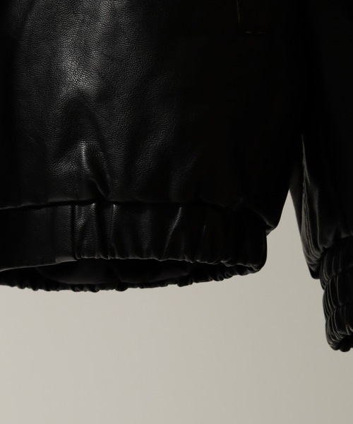 Art re A select（アトリエセレクト）の「合成皮革×ヴィンテージ加工 オーバーブルゾン（ブルゾン・メンズ・ブラック・M/S/L）」の8枚目の写真