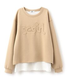 エンボスロゴバックスリットプルオーバー