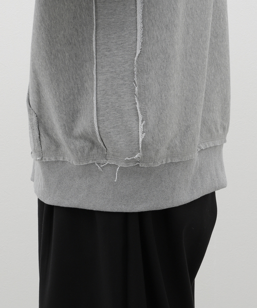 417 EDIFICE（フォーワンセブンエディフィス）の「sports wear / スポーツウェア  untrimmed ジップパーカー（パーカー・メンズ・ブラック/チャコールグレー/パープル・MEDIUM/LARGE）」の13枚目の写真