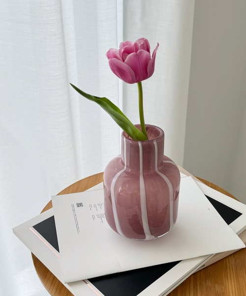 ドーム フランス 新品 花瓶 フラワーベース ナンシー ローズ バカラ Daum