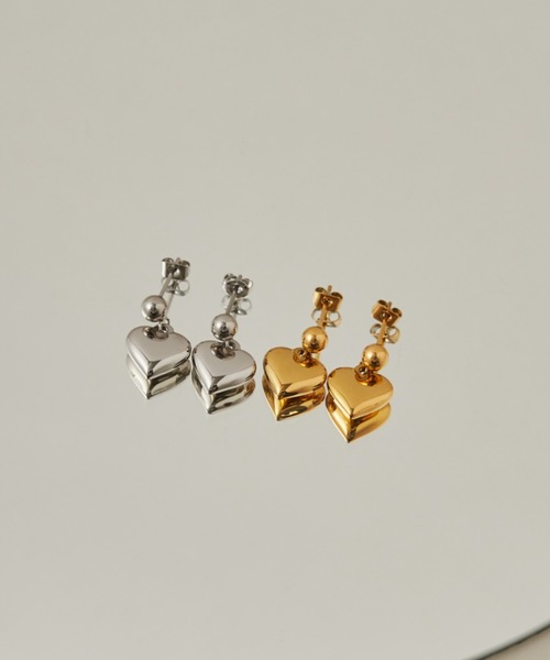 ciite' surgical stainless(シーテサージカルステンレス)の「【 金属アレルギー対応 】 ハートモチーフピアス サージカルステンレス (両耳用)(ピアス(両耳用)・レディース・シルバー/ゴールド・FREE)」の13枚目の写真