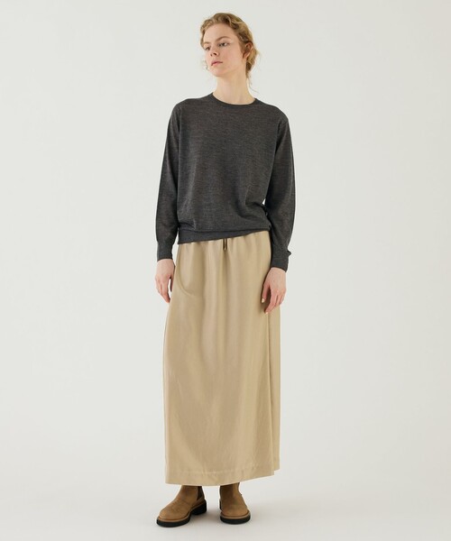BIGセール!! [CARVEN]♦チャーミングなスカート♦ Survin cotton broadcloth wrapped gather skirt-コットンラップ