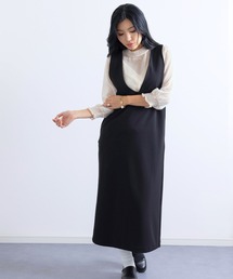 SweetMommy（スウィートマミー）の「Vネック ストレッチ 産前産後 ノースリーブワンピ [セットアップ対応]（マタニティウェア/グッズ）」