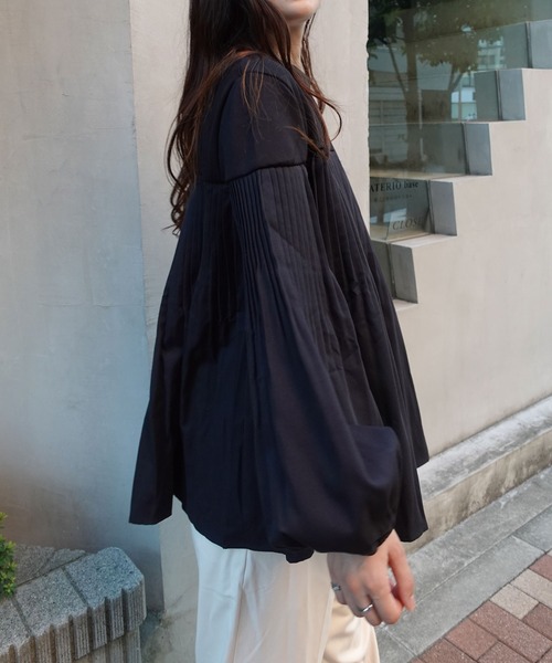 フレアバイカラードッキングブラウス（シャツ/ブラウス）｜CORNERS