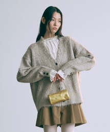 Brashed Shaggy Cardigan