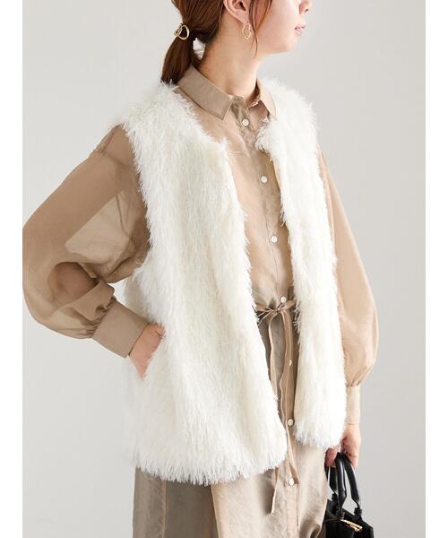 Te chichi（テチチ）の「フリンジフェザージレ（ベスト）」 - WEAR