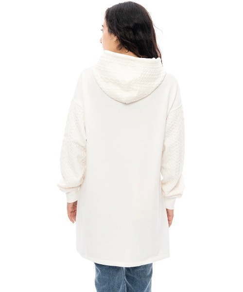 BILLABONG(ビラボン)の「BILLABONG レディース QUILT MIX SWEAT ONEP ワンピース/ビラボンスウェットワンピ(ワンピース・レディース・ホワイト/オフホワイト・MEDIUM)」の9枚目の写真