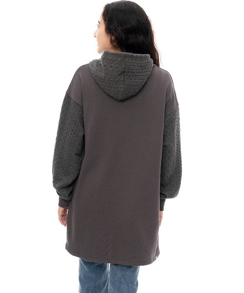 BILLABONG(ビラボン)の「BILLABONG レディース QUILT MIX SWEAT ONEP ワンピース/ビラボンスウェットワンピ(ワンピース・レディース・ホワイト/オフホワイト・MEDIUM)」の3枚目の写真