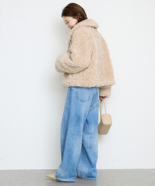 SLOBE IENA（スローブイエナ）の「プードルファーボマーブルゾン（ブルゾン・レディース・ベージュ・FREE）」の13枚目の写真