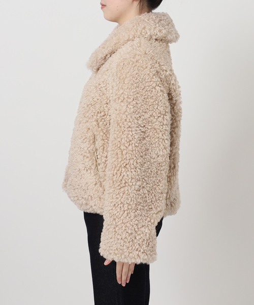 SLOBE IENA（スローブイエナ）の「プードルファーボマーブルゾン（ブルゾン・レディース・ベージュ・FREE）」の15枚目の写真