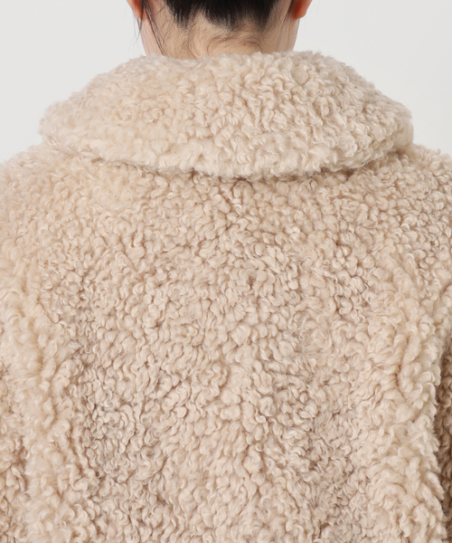 SLOBE IENA（スローブイエナ）の「プードルファーボマーブルゾン（ブルゾン・レディース・ベージュ・FREE）」の18枚目の写真