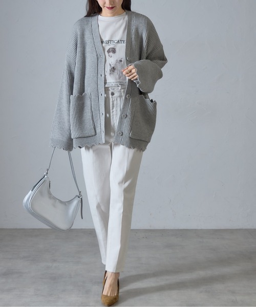 &. NOSTALGIA（アンドドットノスタルジア）の「【ZOZO限定】テーパードデニムパンツ（デニムパンツ・レディース・ネイビー/ホワイト・マルチサイズ）」の19枚目の写真