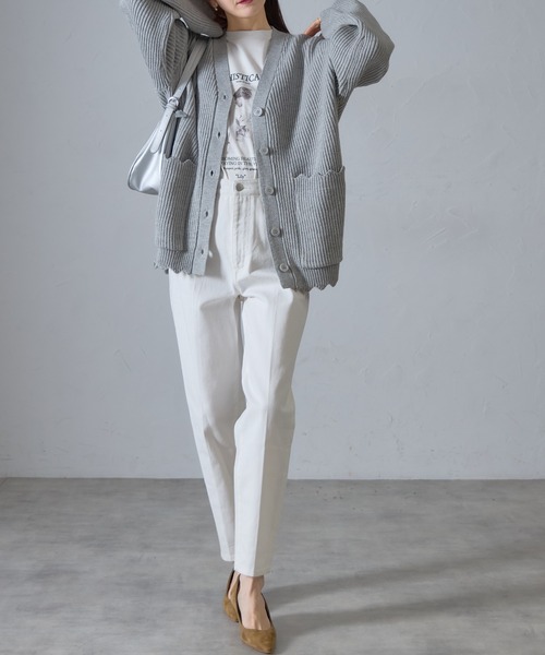 &. NOSTALGIA（アンドドットノスタルジア）の「【ZOZO限定】テーパードデニムパンツ（デニムパンツ・レディース・ネイビー/ホワイト・マルチサイズ）」の20枚目の写真