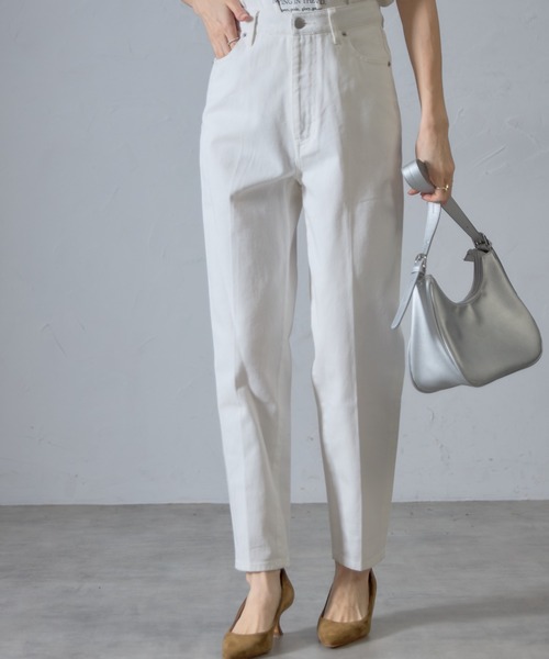 &. NOSTALGIA（アンドドットノスタルジア）の「【ZOZO限定】テーパードデニムパンツ（デニムパンツ・レディース・ネイビー/ホワイト・マルチサイズ）」の14枚目の写真