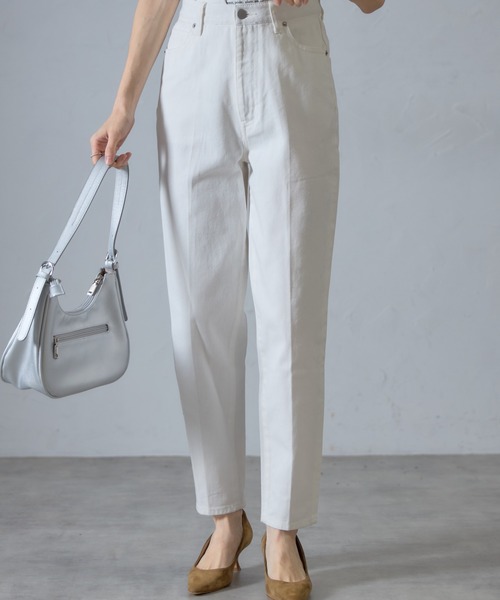 &. NOSTALGIA（アンドドットノスタルジア）の「【ZOZO限定】テーパードデニムパンツ（デニムパンツ・レディース・ネイビー/ホワイト・マルチサイズ）」の16枚目の写真