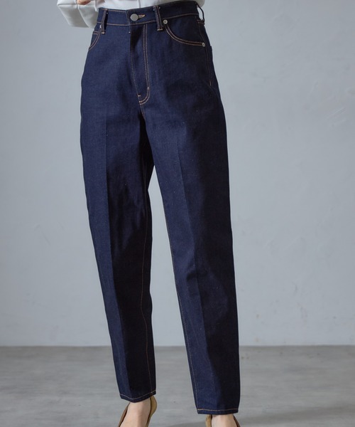 &. NOSTALGIA（アンドドットノスタルジア）の「【ZOZO限定】テーパードデニムパンツ（デニムパンツ・レディース・ネイビー/ホワイト・マルチサイズ）」の5枚目の写真