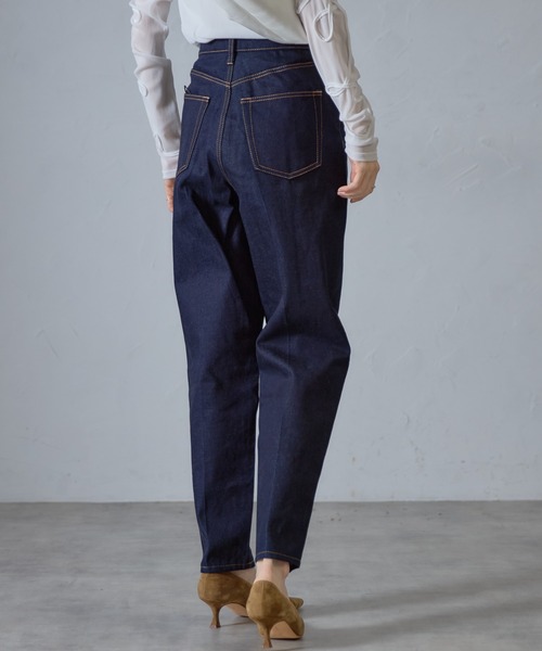 &. NOSTALGIA（アンドドットノスタルジア）の「【ZOZO限定】テーパードデニムパンツ（デニムパンツ・レディース・ネイビー/ホワイト・マルチサイズ）」の12枚目の写真