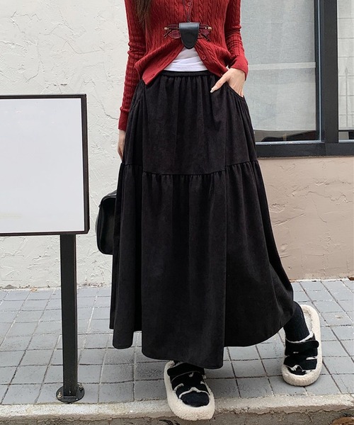 osharewalker ロングスカート レディース ボトムス 秋冬