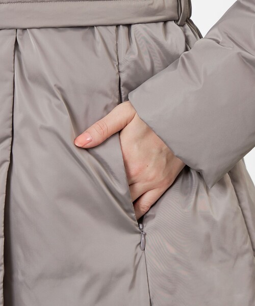 amaca（アマカ）の「女優ダウン（ダウンジャケット/コート・レディース・グレー系その他/ダークネイビー・38/40）」の7枚目の写真