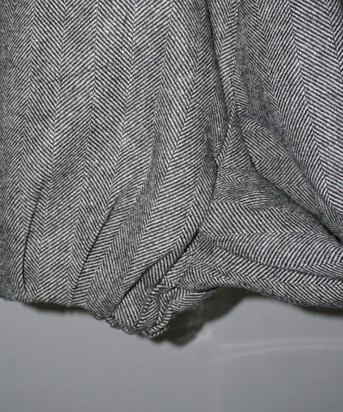 【LONSLAN】ヘリンボーン バルーン中綿ショートジャケット CHLONW24a031（ブルゾン）｜chuclla（チュクラ）