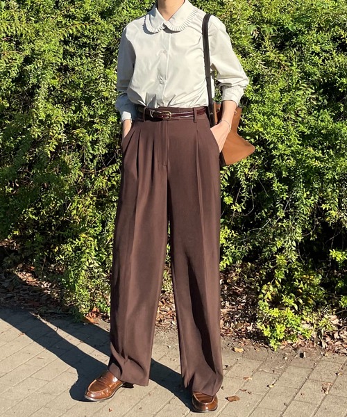 lalagom】ワイドスラックス（スラックス）｜ABBEY MARKET（アビー