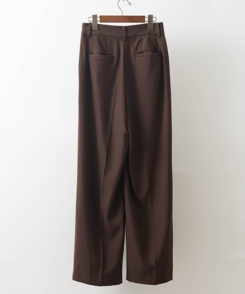 ABBEY MARKET（アビーマーケット）の「【lalagom】ワイドスラックス（スラックス・レディース・ブラウン/カーキ・MEDIUM/SMALL）」の15枚目の写真