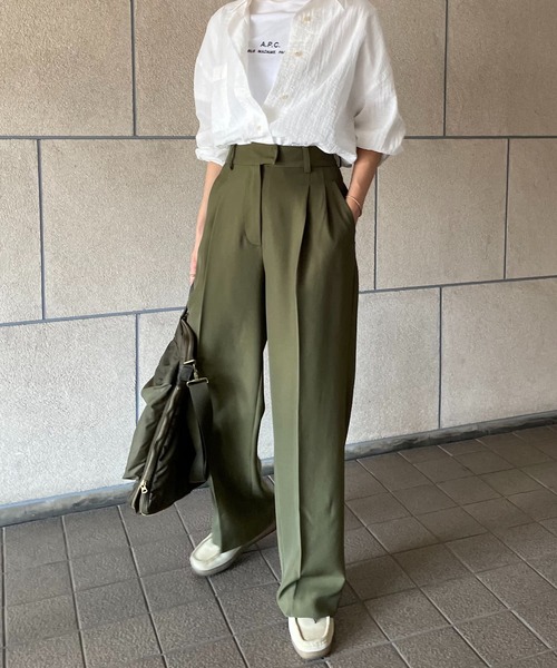 lalagom】ワイドスラックス（スラックス）｜ABBEY MARKET（アビー